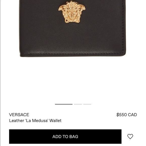 Brand New: VERSACE Leather 'La Medusa' Bifold Wallet - Picture 5 of 5